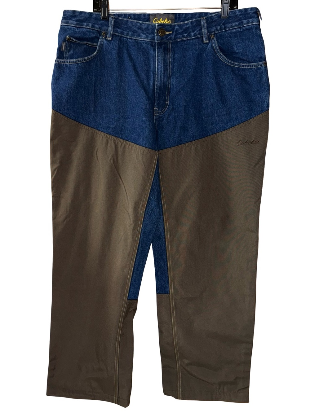 Cabela's Roughneck Outdoor Gear Reinforced Men's Dark Wash Hunting Jeans 38 x 30